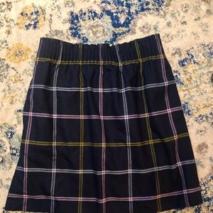 NWT! J. Crew Sidewalk Skirt in navy plaid size 2